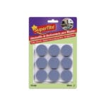 Supertite 8123 Στρογγυλές Τάπες Επίπλων Γκρι 30mm 18TMX