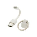 Valueline VLMP60410W0.10 Μπρελόκ & Καλώδιο USB 2.0 Λευκό - Image 2