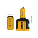 Dewalt 1410484DWG Φορτιστής Αυτοκινήτου 2 Θυρών Type-C 120W - Image 3