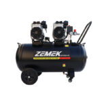 Zemek DOF1500x2-100 Αθόρυβος Αεροσυμπιεστής Χωρίς Λάδι με 2 Αντλίες 3.5HP 100Lt 8Bar