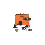 Black+Decker BDCK121S1S Σετ Κρουστικού Δραπανοκατσάβιδου Και Τριβείου 12V
