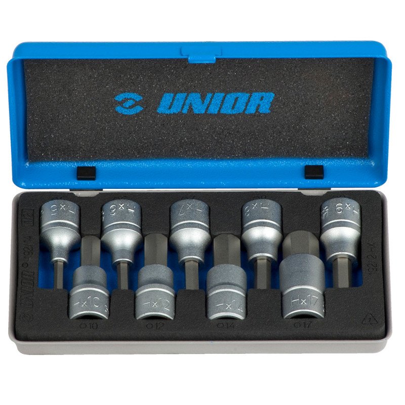 10101459-1.jpg Unior 607064 Συλλογή Καρυδάκια 1/2" για Βίδες Allen μετ.θήκη - Image 1