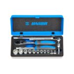 Unior 619413 Συλλογή Kαρυδάκια 1/4 σε Mεταλλική Kασετίνα 3/16"-9/16"/16