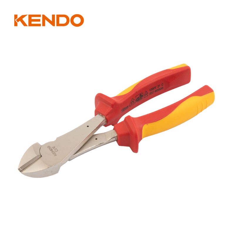 69000032-1.jpg Kendo 11014 Πλαγιοκόφτης Ηλεκτρολόγου 1000V VDE Βαρέως Τύπου 180mm / 7" - Image 1