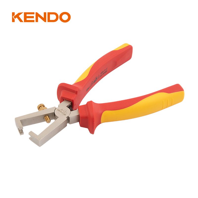 69000035-1.jpg Kendo 11081A Απογυμνωτής Καλωδίων Ηλεκτρολόγου 1000V VDE 160mm / 7" - Image 1