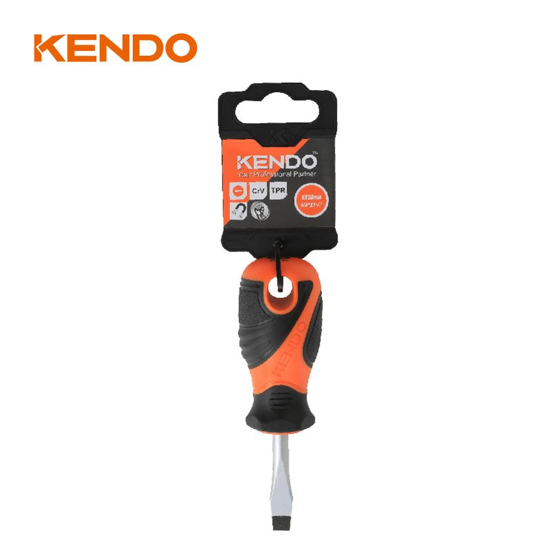 69000263-1.jpg Kendo 20141 Κατσαβίδι Εγκοπής Νάνος 4x38mm - Image 1