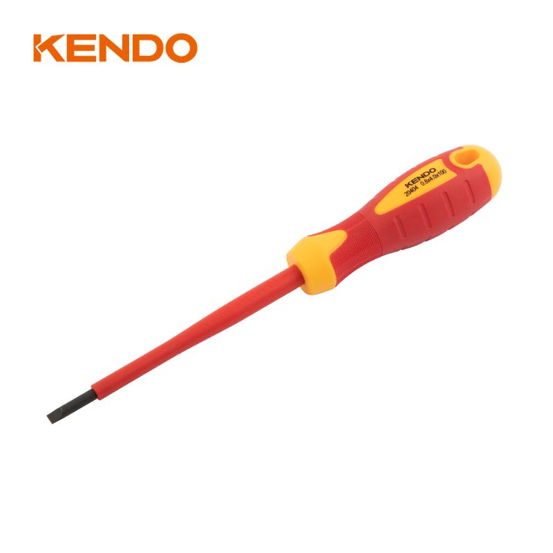 69000283-1.jpg Kendo 20406 Κατσαβίδι Εγκοπής 1000V VDE 1.2x6.5x150mm - Image 1