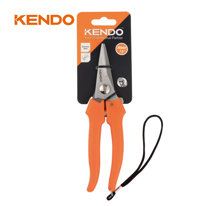 69000456-1.jpg Kendo 30752 Ψαλίδι Πολλαπλών Χρήσεων 190mm - Image 1