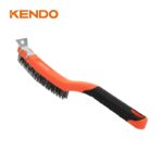 Kendo 31201 Ατσάλινη Συρμάτινη Βούρτσα με Ξύστρα 350mm / 14" - Image 4