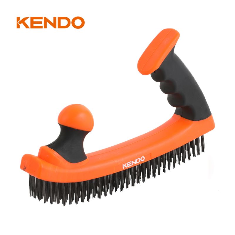 69000482-1.jpg Kendo 31401 Συρματόβουρτσα Easy Grip 25x14.5x3.3cm - Image 1