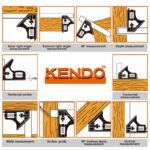 Kendo 35320 Ρυθμιζόμενη Γωνία Μαραγκών & Μοιρογνωμόνιο 300mm - Image 6