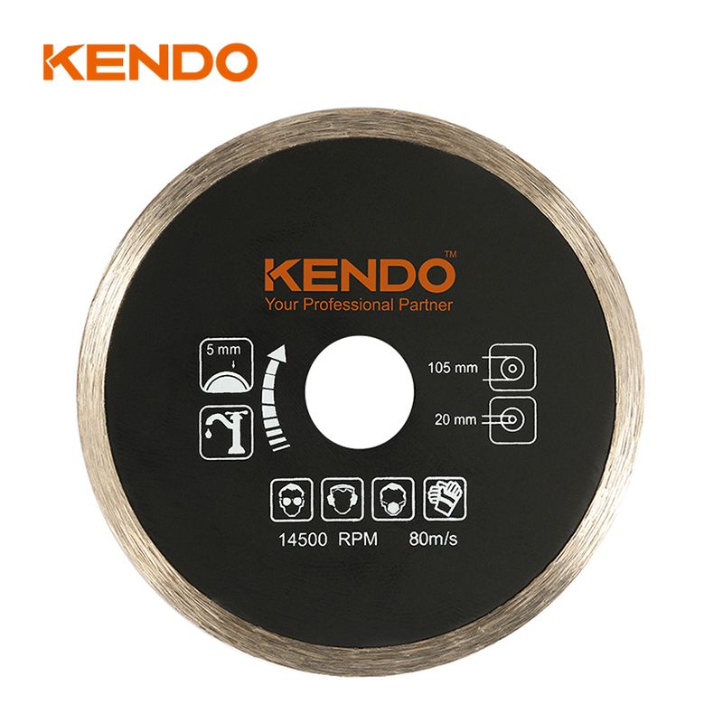 69000601-1.jpg Kendo 61012112 Διαμαντόδισκος Κοπής Φ125 x 22,23/20/16mm - Image 1