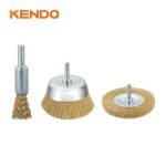 Kendo 76100120 Σετ Βούρτσες Δράπανου 3ΤΜΧ - Image 3