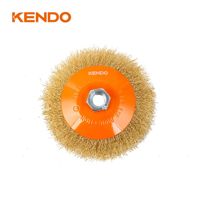 69000613-1.jpg Kendo 76001529 Βούρτσα Λοξότομησης Συρμάτινη O100mm M14x2mm - Image 1