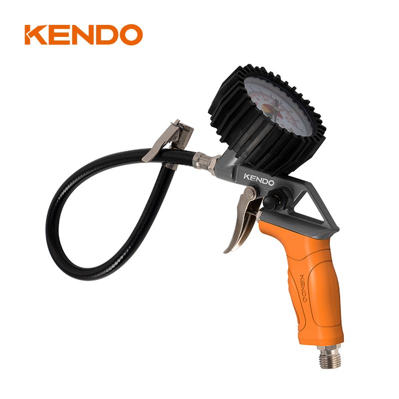 69000782-1.jpg Kendo 75001 Αερόμετρο με Πιστόλι Αέρα Ελαστικών - Image 1