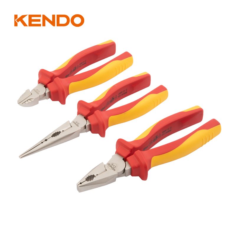 69000806-1.jpg Kendo 85134 Σετ Πένσες Ηλεκτρολόγου 1000V VDE 3TMX - Image 1