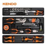 Kendo 90201 Σετ Εργαλειοθήκη Μεταλλική 3 Θέσεων με Εργαλεία 70TMX - Image 2