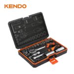 Kendo 90591 Σετ Καστάνια με Καρυδάκια 1/4' & 3/8' 45TMX - Image 4