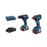 Bosch 06019J2208 Σετ Δραπανοκατσάβιδο & Μπουλονόκλειδο 18V 2x4Ah Θήκη