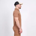 Nine Worths 1172-XL Chuck Μπλούζα Εργασίας Πόλο Καμελ NoXL - Image 3