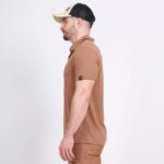 Nine Worths 1172-XL Chuck Μπλούζα Εργασίας Πόλο Καμελ NoXL - Image 4