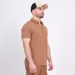 Nine Worths 1172-XL Chuck Μπλούζα Εργασίας Πόλο Καμελ NoXL - Image 5
