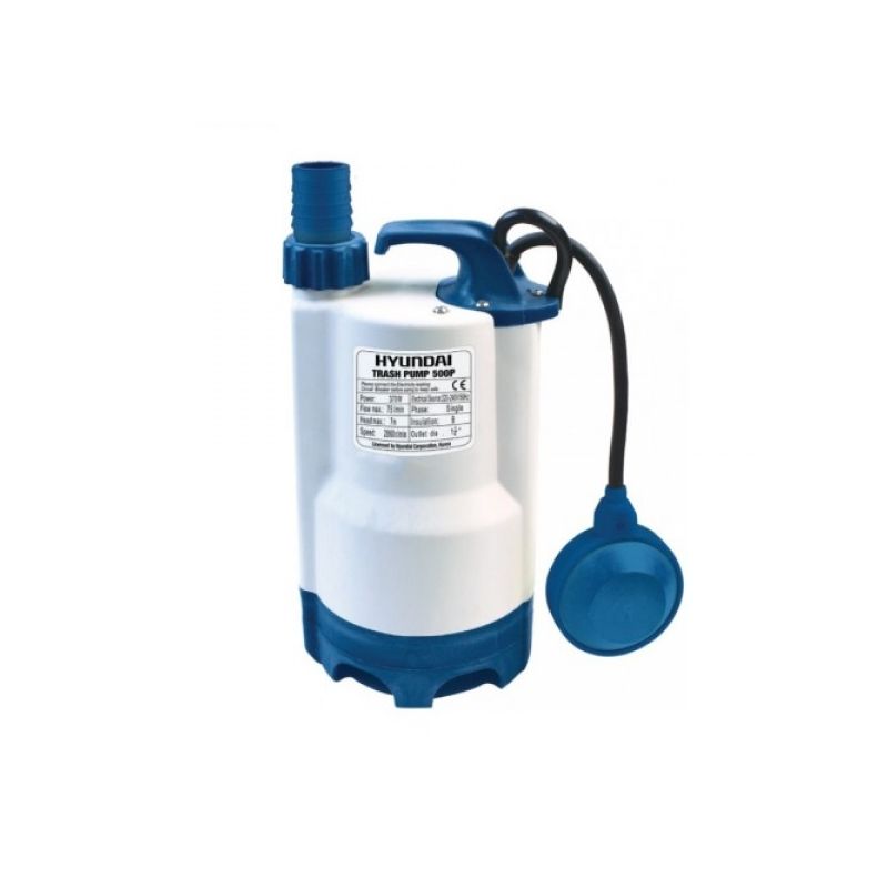 01002404-1.jpg Hyundai Trash Pump 500P 04H01 Υποβρύχια Αντλία Λυμάτων 400W 0,5Hp με Φλοτέρ - Image 1