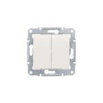 Schneider Electric Sedna SDN0300123 Διακόπτης Κομμυτατέρ 10AX 250V Κρεμ