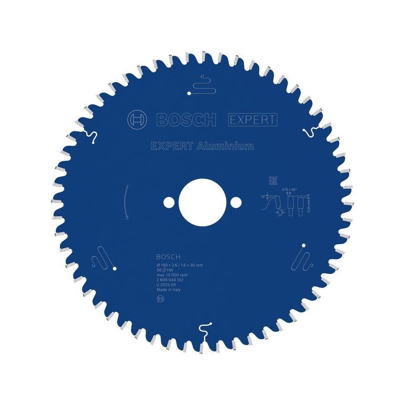 00109238-1.jpg Bosch 2608644102 Πριονόδισκος 190 x 30mm 56 Δοντιών - Image 1