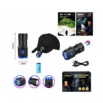 OEM BL-F635X Μίνι Επαναφορτιζόμενος Φακός Χειρός LED 1800LM με Μαγνήτη