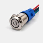 OEM W14412-3 LED Φωτιζόμενος Διακόπτης Μπουτόν On/Off 16mm 12-24V - Image 2