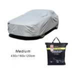 Carsun CD-062-M Αδιάβροχη Κουκούλα Αυτοκινήτου Coupe Medium 430 x 160 x 120cm Ασημί