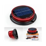 OEM JN-3483-125 Ηλιακός Επαναφορτιζόμενος Μαγνητικός Φάρος LED Ø11cm με Τηλεχειριστήριο