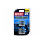 OEM BXS-006 Σετ Γυάλινες Ασφάλειες Αυτοκινήτου 12/24V 10ΤΜΧ