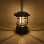 OEM GB-23 Φανάρι Camping LED COB Μπαταρίας με Γάντζο Μαύρο - Image 2